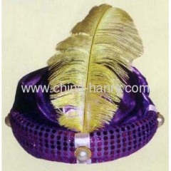 HANRY HATS party hats carnival hats Magic hat sequins feather cap