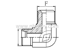 1CB9/1DB9 BSP THREAD 60° CONE SEALING 90° ELBOW TUBE HYDRAULIC ADAPTER FITTING ELBOW PIPE FITTING