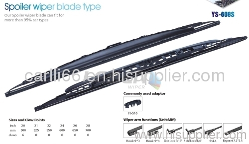 Multi-functinal Spoiler Wiper Blade YS-608S