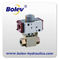 ball valve with pneumatic actuators