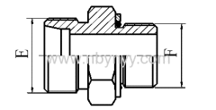 1CH/1DH METRIC THREAD STUD ENDS ISO 6149 TUBE HYDRAULIC ADAPTER FITTING ELBOW PIPE FITTING