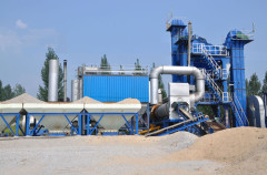 continuous asphalt mixing plant