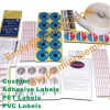 Custom self adhesive label stickers in sheets or in rolls from China for your brand products
