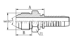 JIS METRIC MALE HYDRAULIC TUBE FITTING HOSE FITTING PIPE