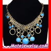 2013 Fashion Choker Gold Chain Resin Bib Necklaces Wholesale For Women