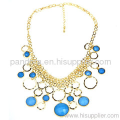 2013 Fashion Choker Gold Chain Resin Bib Necklaces Wholesale For Women