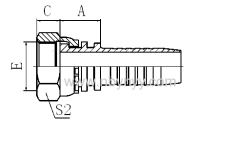 20211/20211-T GB METRIC FEMALE FLAT SEAT REF. GB/T 9065.3 HYDRAULIC TUBE FITTING HOSE FITTING PIPE FITTING