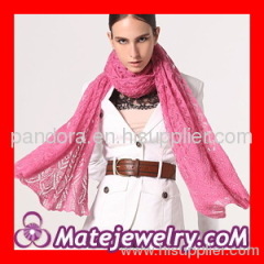 Wholesale Mori Girl Fashion Mohair Infinity Knitting Lace Scarf Shawls Pattern