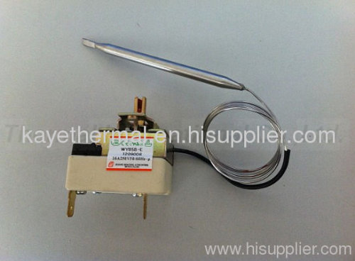 Manual Reset Stainless Steel Capillary Thermostat