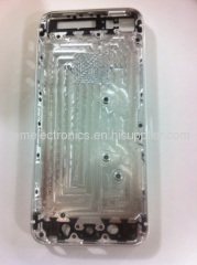 Metal iPhone 5 Back Cover Housing with Middle Frame Bezel - White / Silver