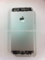 Metal iPhone 5 Back Cover Housing with Middle Frame Bezel - White / Silver