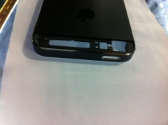 Metal iPhone 5 Back Cover Housing with Middle Frame Bezel - Black