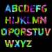 Fluorescent alphabet series