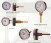 Hot Water 1/4 NPT, Back Pressure, Temperature Tridicator Gauge With Acrylic Lens SHTG