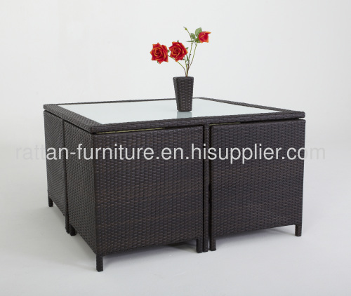 outdoor rattan garden furniture dinning room set