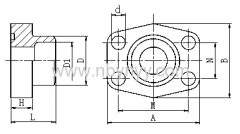 FLANGE/WELD TUDE FLANGE HYDRAULIC HOSE FITTING PIPE FITTING