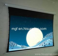 Electric tension projection screen with 12V trigger