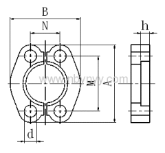 SAE SPLIT FLANGE CLAMP HYDRAULIC HOSE FITTING PIPE FITTING