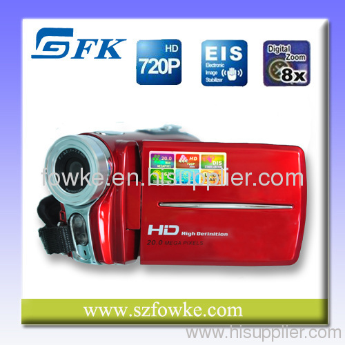 Professional HD Digital Video Camera with 8X Digital Zoom
