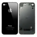 iPhone 4 Glass Replacement Back Cover - Black Original