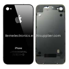 iPhone 4 Glass Replacement Back Cover - Black OEM