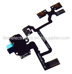 iPhone 4 Headphone Jack & Volume Control Cable - Black