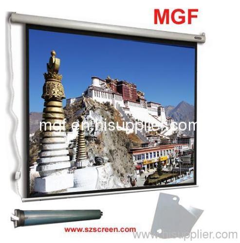 motorized projection screen with IR or RF remote control