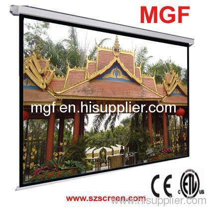manto wall mount or ceiling mount motorized projector screen