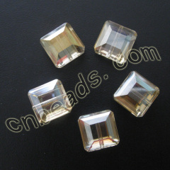 square Chinese cut crystal beads wholesale from China beads factory