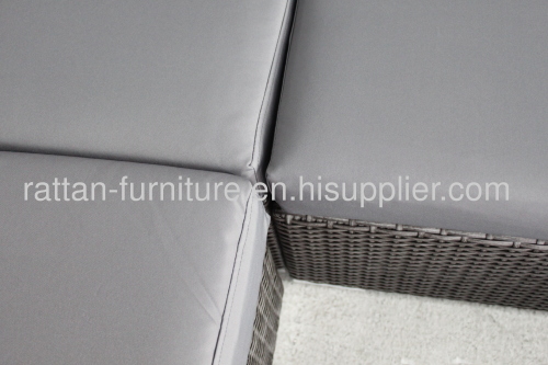 Hot sale CNNEWSKY outdoor rattan furniture sofa set standless steel feet