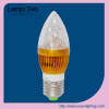 LED candle bulb light C37 E27 3*1W 4W