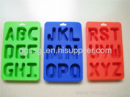 26 letters of the alphabet shape silicon chocolate molds