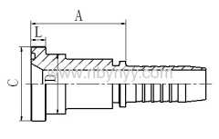 SAE FLANGE HYDRAULIC HOSE FITTING PIPE FITTING COUPLING