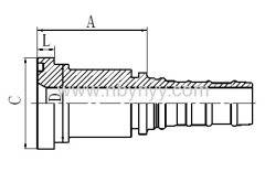 SAE FLANGE 9000 PSI HYDRAULIC HOSE FITTING PIPE FITTING