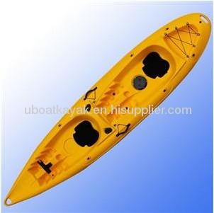2 seat kayak, measures 386*85*35 (cm)