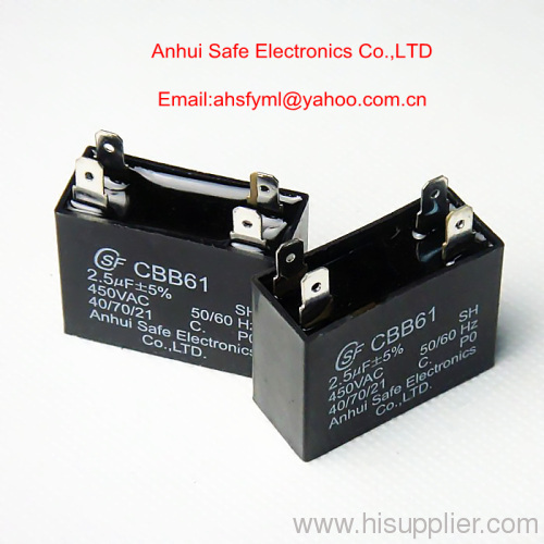 CBB61 running capacitor with explosion proof