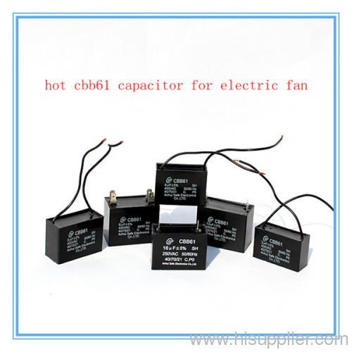 P0 plastic CBB61 ceiling fan capacitor running capacitor
