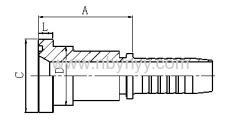 88111 JIS FLANGE HYDRAULIC HOSE FITTING PIPE FITTING COUPLING