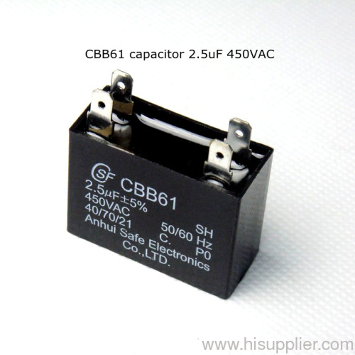 UL CE approval starting capacitor CBB61 capacitor