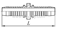 DOUBLE CONNECTOR HYDRAULIC HOSE FITTING PIPE FITTING COUPLIN