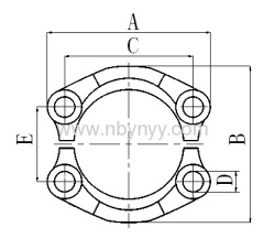 SAE SPLIT FLANGE CLAMPS HYDRAULIC HOSE FITTING PIPE FITTING