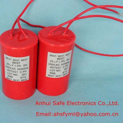 red CBB60 motor capacitor for lamp