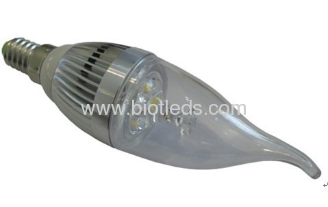 3W High Power led candle bulb E14 base