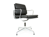 Eames Style Soft Pad Management Chair in Leather (Low-Back)