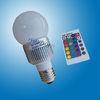 5W IP54 RGB Color Changing E27 Led Light Bulbs With Remote Control