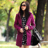 Pure Color Hooded Woolen