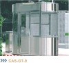 Gate entry stainless steel security staff booth