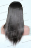 Fashion Yaki Straight Virgin Brazilian Hair Lace Wigs