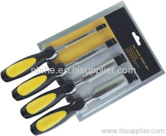 4pcs High-Level Wooden Chisel Set half double blister card packing