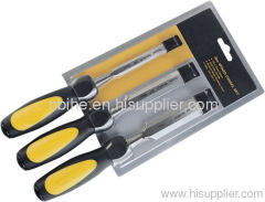 4pcs High-Level Wooden Chisel Set half double blister card packing